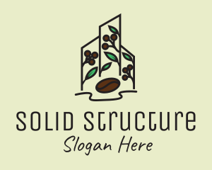 Berry Cafe Structure logo design