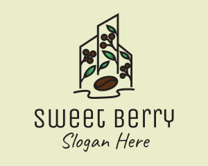 Berry Cafe Structure logo design