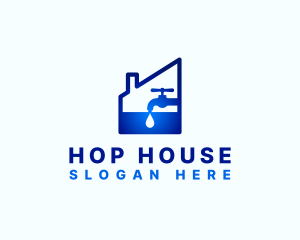 Water Faucet House logo design