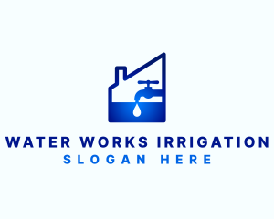 Water Faucet House logo design