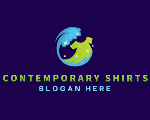 Wave Shirt Laundry logo design