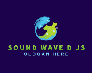 Wave Shirt Laundry logo design