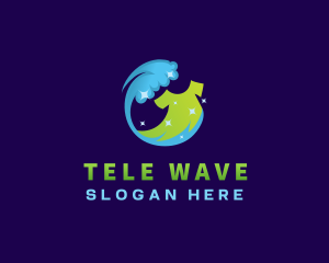 Wave Shirt Laundry logo design