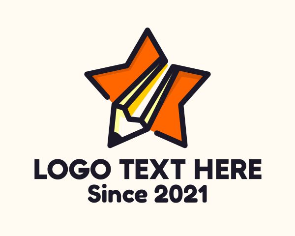 Pencil logo example 3