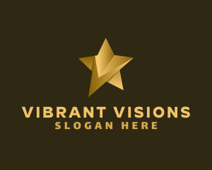 Premium Star Letter V logo