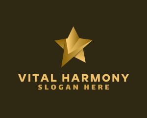 Premium Star Letter V logo design