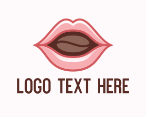 Coffee Bean Lip Logo