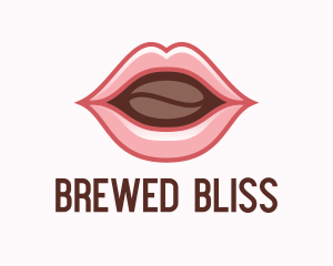 Coffee Bean Lip logo design