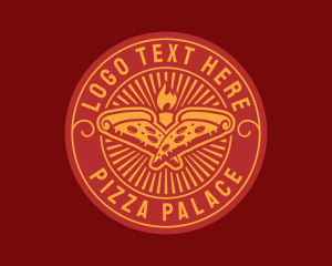 Orange Italian Pizzeria logo design