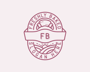 Croissant Bread Cafe logo design