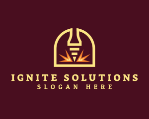 Industrial Laser Machine logo design