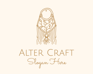 Nature Boho Macrame Dreamcatcher logo design