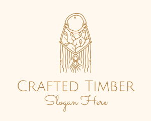 Nature Boho Macrame Dreamcatcher logo design