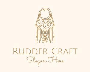 Nature Boho Macrame Dreamcatcher logo design