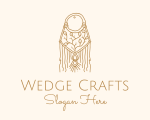 Nature Boho Macrame Dreamcatcher logo design