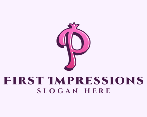 Pink Letter P Princess logo