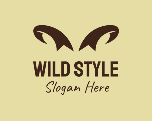 Brown Wild Horns logo design