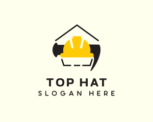 House Safety Helmet  logo design