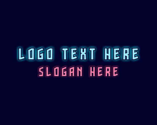 Neon Lights Game Wordmark logo