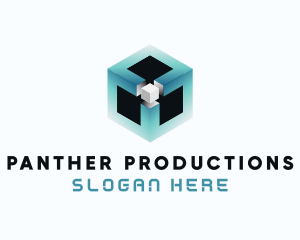 Digital Programming Cube  logo design