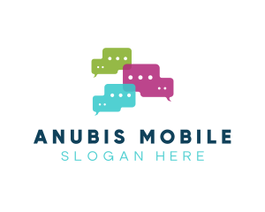 Messaging Bubble Application logo design