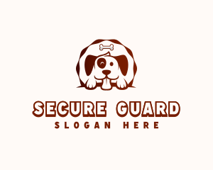 Puppy Veterinarian Shelter Logo