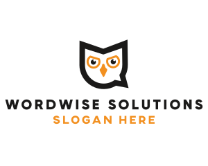 Owl Chat Bubble logo