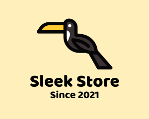 Perched Toucan Bird logo design