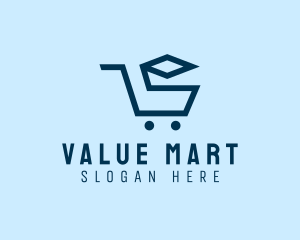 Shopping Cart Grocery logo design