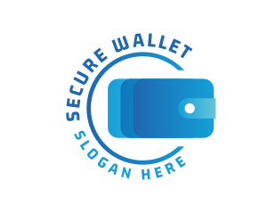 Blue Wallet Fintech logo design