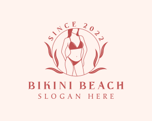 Natural Female Bikini logo design