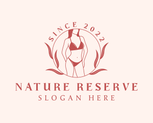 Natural Female Bikini logo design