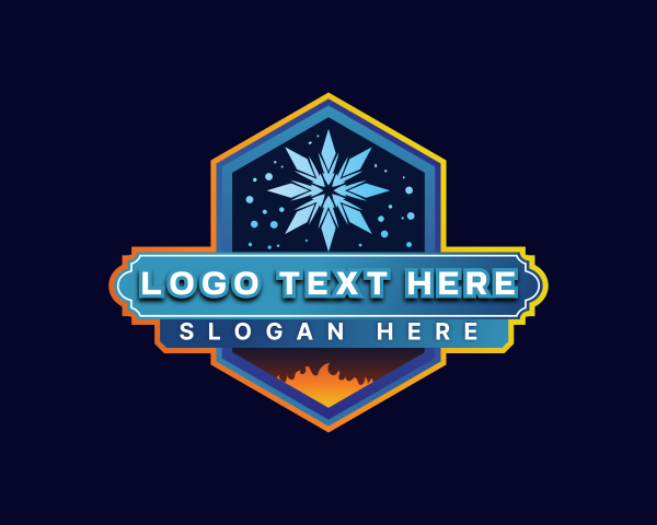 Snow logo example 3