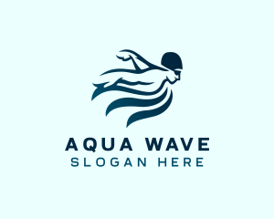 Swimming Water Sports logo design