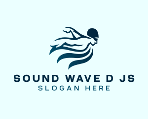 Swimming Water Sports logo design