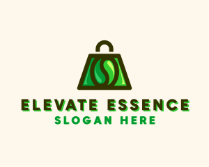 Coffee Bean Shopping Ecommerce Logo