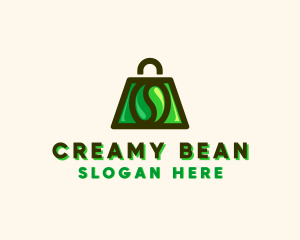 Coffee Bean Shopping Ecommerce logo design