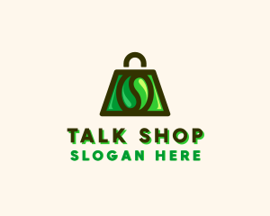 Coffee Bean Shopping Ecommerce logo design