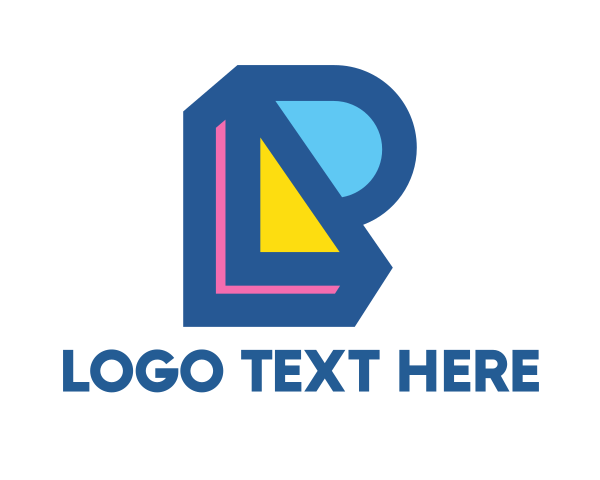 Letter Lp logo example 1