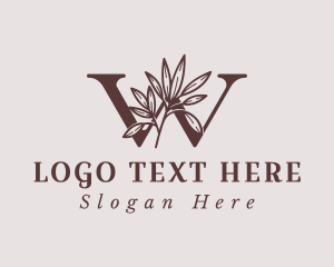 Brown Organic Letter W logo