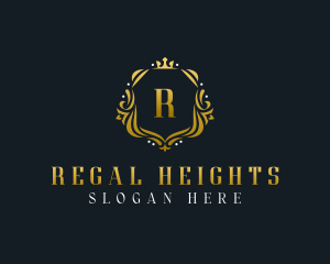 Regal Shield Crown logo design