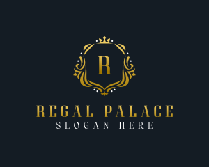 Regal Shield Crown logo design