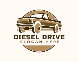 Pickup Truck Badge logo design