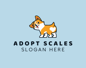 Corgi Heart Pet logo design