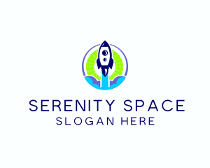 Space Rocket Launch  logo design