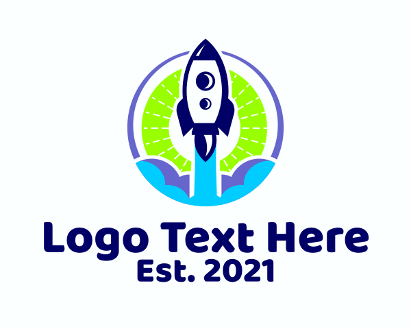 Rocket Ship logo example 4