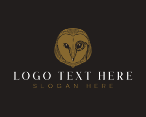 Owl Bird Victorian logo