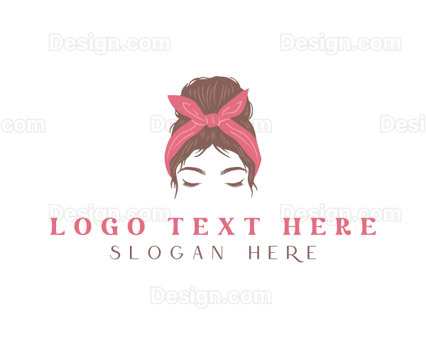 Woman Hair Beauty Salon Logo