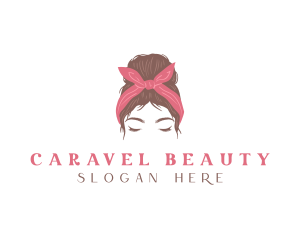 Woman Hair Beauty Salon logo design