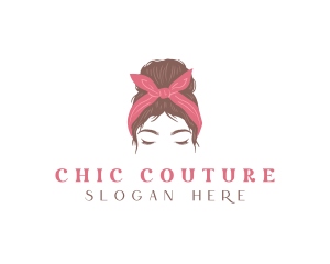 Woman Hair Beauty Salon logo design